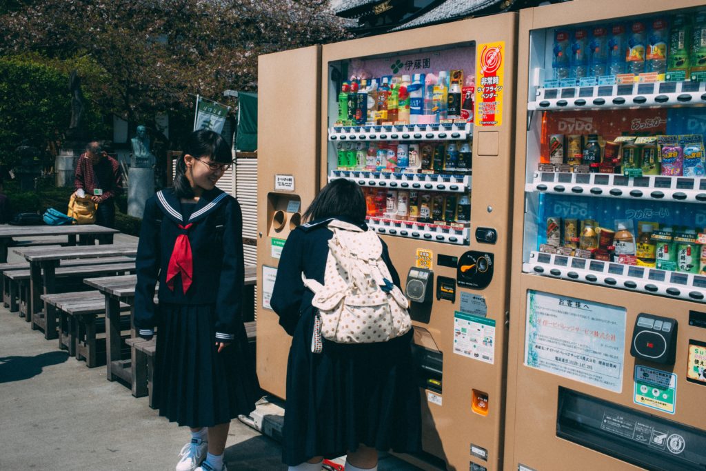 日本の自動販売機